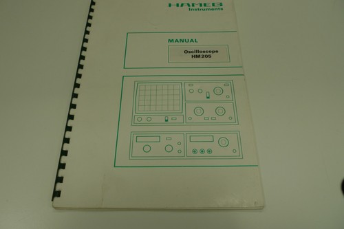 Hameg hm205 manuale istruzioni - hameg,