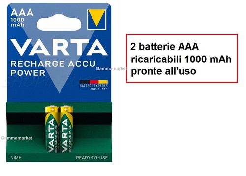 Batterie ricaricabili aaa - ricaricabili,