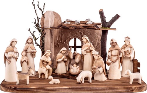 Set natività legno 17 - set,