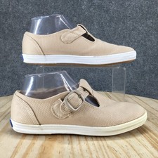 Keds Mary Jane Sneakers Donna 7M Beige WF5217 Tela Fibbia Cinturino Scarpe Casual