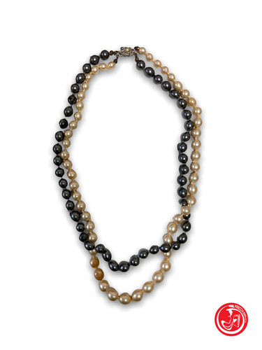 Collana perle vintage con - collana,