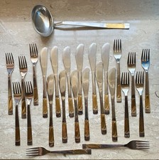 Set posate acciaio - set,