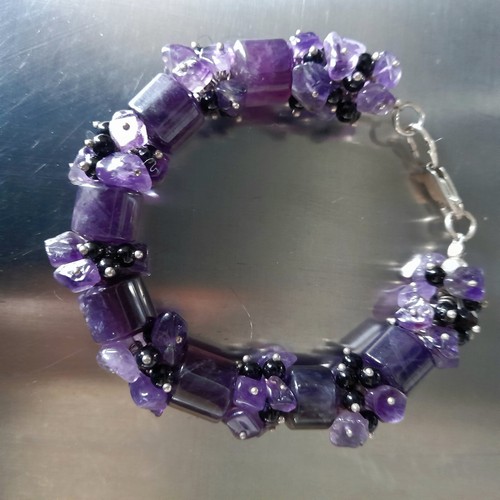 Bracciale donna cilindri - bracciale, di