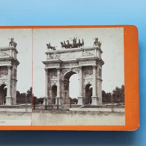 Milan stereoview c1870 - c1870, real