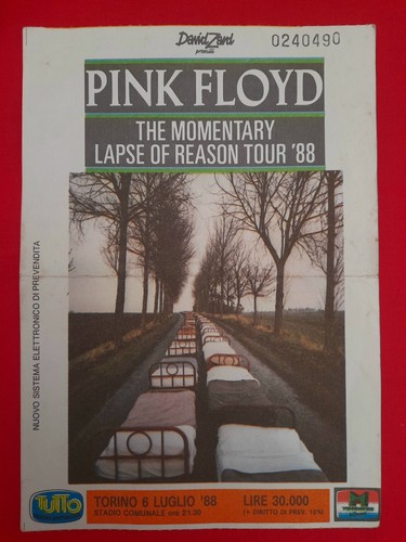 Biglietto ticket concerto - biglietto/ticket, pink