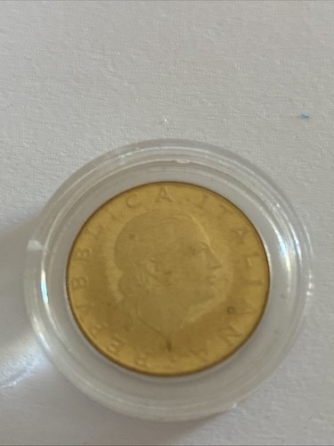Moneta 200lire fondo specchio - moneta,