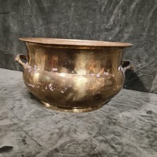 Grande Vaso Portafiori In Ottone  "New Sant'ander Milano"