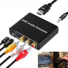 Adattatore convertitore estrattore audio HDMI ARC digitale DAC a RCA coassiale SPDIF nuovo