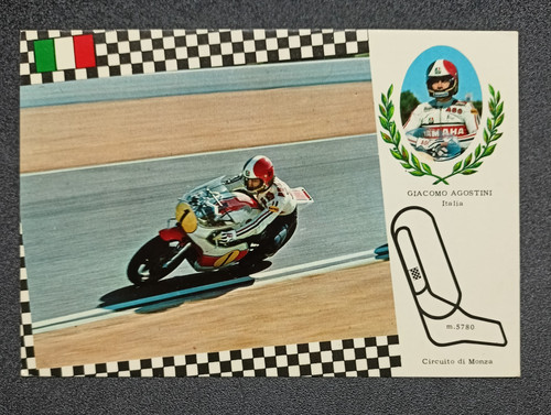 Cartolina campione moto - cartolina,