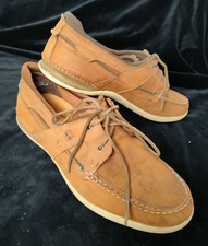 Timberland scarpe barca lacci pelle coloniale uomo n47 vintage paninaro'80es-71M