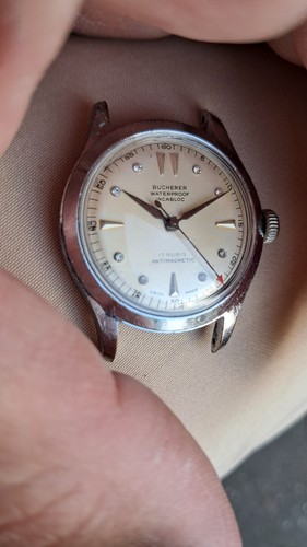 Rare bucherer tevo watch with - rare,