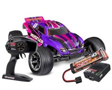 Traxxas Rustler RTR HD rosa con batteria e caricatore USB-C TRX37254-8-ROSA 