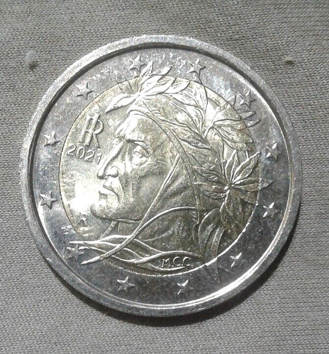 Moneta euro dante alighieri - euro-dante, alighieri-