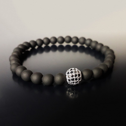 Bracciale perle opache con - perle,