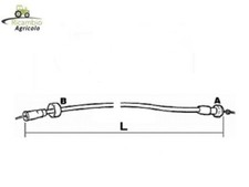 FILO CONTAGIRI CONTAORE PER TRATTORE SAME LAMBORGHINI L.140cm 0.151.7430.3