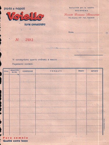 Fattuta pasta voiello - voiello, di