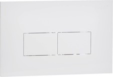 PUCCI Eco Placca 2 Pulsanti Bianca per cassetta di scarico ad incasso 80130560