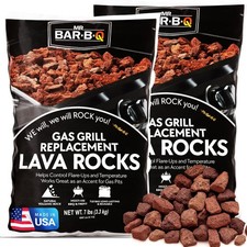 7 Lb. Bag of Natural Lava Rocks for Outdoor BBQ Cooking, Burner Grill, Fire P...