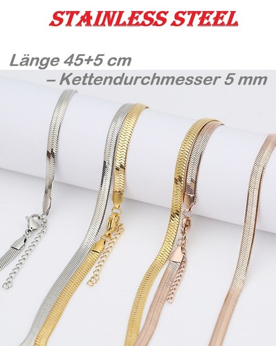 Collana acciaio titanio - in,