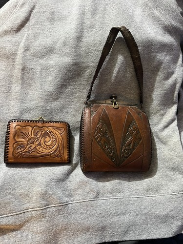 Antica borsa pelle - borsa, in