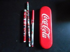 COCA-COLA-ASTUCCIO PORTA PENNE+1MATITA+1PENNA+1PENNA SFERA