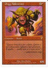 MAGIC MTG - ORGG ADDESTRATO  - ORO - ITALIANO - CREATURA BESTIA