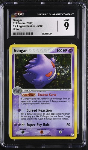 Cgc mint gengar 92 - mint, 5/92