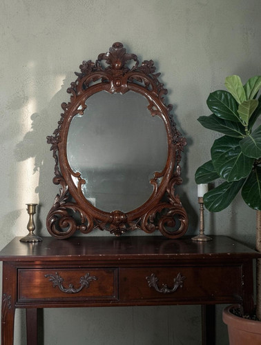 Specchio secolo legno - specchio, 19