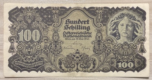 Austria 100 scellini 1945