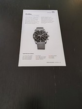 BREITLING SUPEROCEAN HERITAGE CHRONOGRAPHE & BROSWAY MUSTANG OROLOGIO WATCH AD