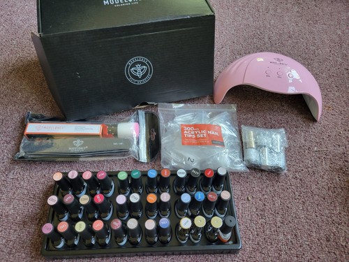 Piece gel nail kit with - piece,