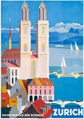 Zurigo 1928 poster - zurigo,