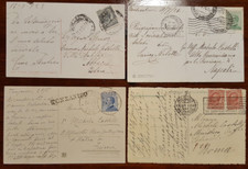 C18971- 4 CARTOLINE INDIRIZZATE A MICHELE CASTELLI, UNA A FIRMA ENRICO ARLOTTA