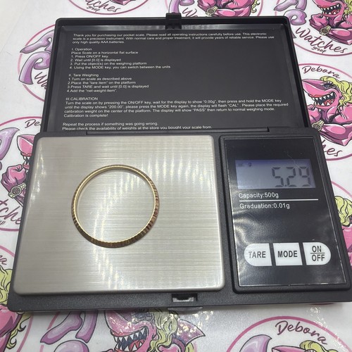 Rolex lunetta bezel oro giallo - bezel,