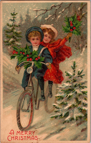 Cartolina buon natale bambini - buon,