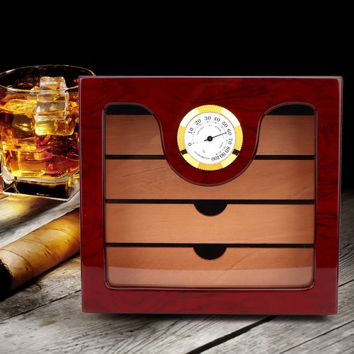 Cigar humidor box cedar - cedar, wood