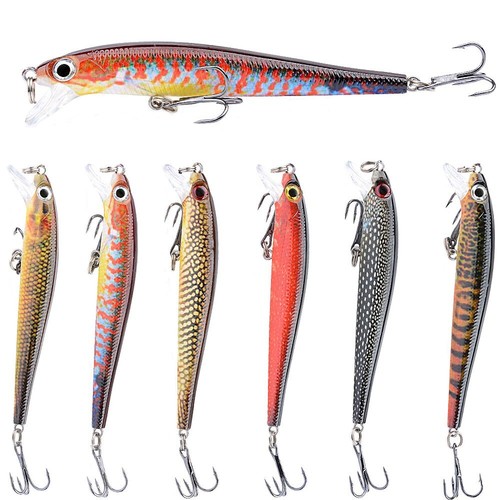 6pcs esche pesca minnow - 6pcs,