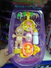 bambola bebe biberon set