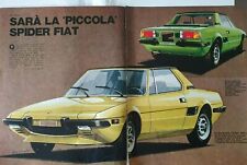 FIAT 128 SPORT SPIDER reportage FIAT X 1/9 AUTO reportage - 7️⃣