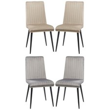 HOMCOM Sedie Moderne da Cucina Set 2 Pezzi con Design Salvaspazio