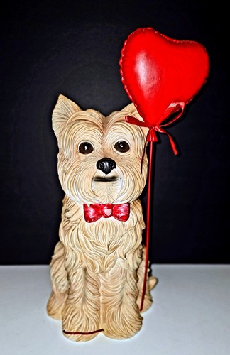 Adorabile statua cane yorkie - adorabile,