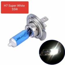 2x Lampadine Alogene H7 Effetto Xenon Super White Ultra White 55W  Bianco ultra 