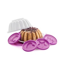 TUPPERWARE stampo per gelatina stampo per budino con 4 forme 1,2 L