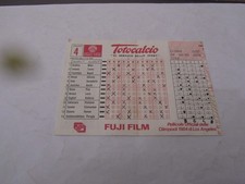 SCHEDINA ORIGINALE TOTOCALCIO CONCORSO 4 DEL 11/9/1983  - GIOCATA