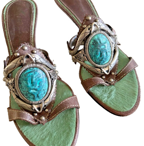 Tacchi mules vicini verde - mules,