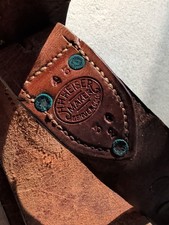 Vintage H.H. Heiser 45 362 Maker Denver Leather Belt Cintura Cinta Pistola Colt