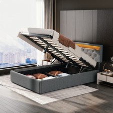 Letto imbottito LED RGB letto