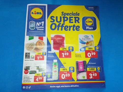 Volantino lidl pubblicita - lidl, pubblicita'