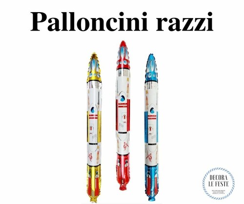 Palloncini razzi oro rosso - palloncini, e