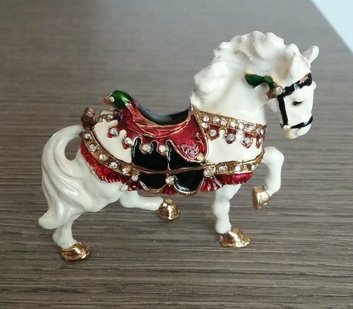 Statuina cavallo bianco - statuina,